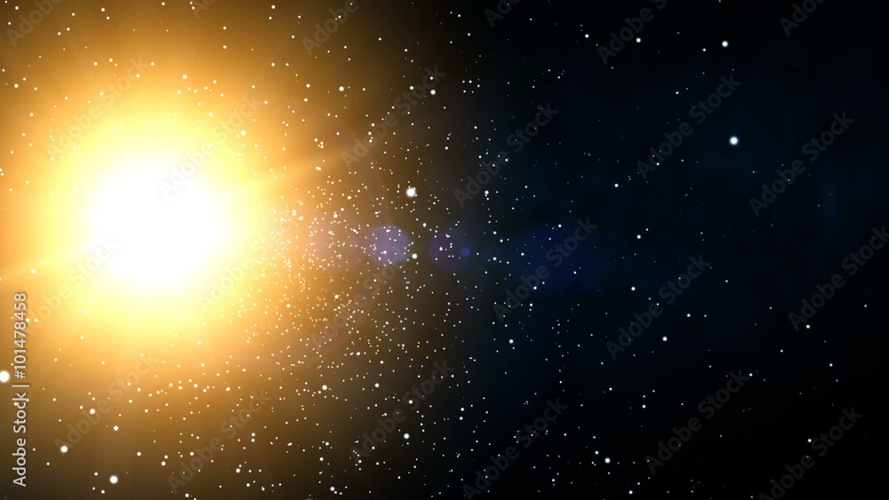 Galaxy Sunshine Stars (25fps). Flying through stars towards the massive bright center of a galaxy in far off in outer space. Galaxy Sunshine Stars (25fps). Flying through stars towards the massive bright center of a galaxy in far off in outer space.
