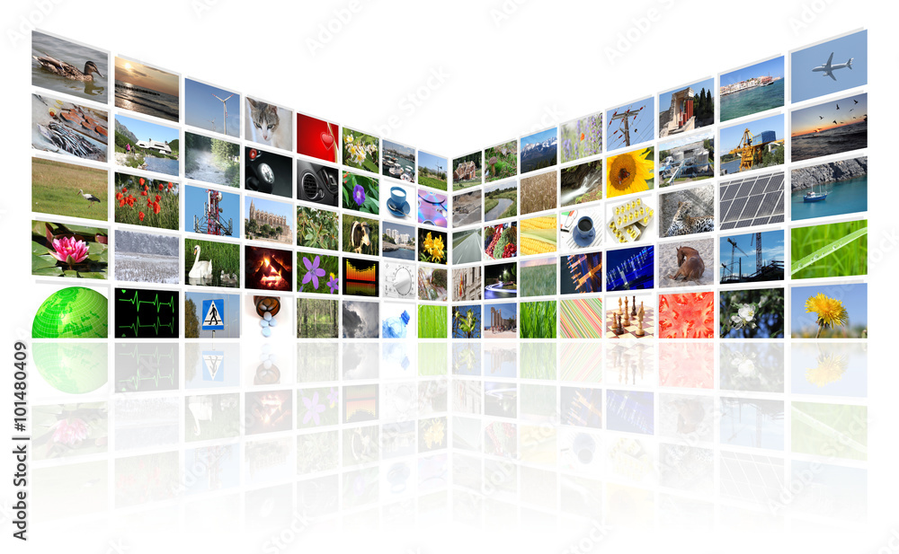 tv news multimedia background