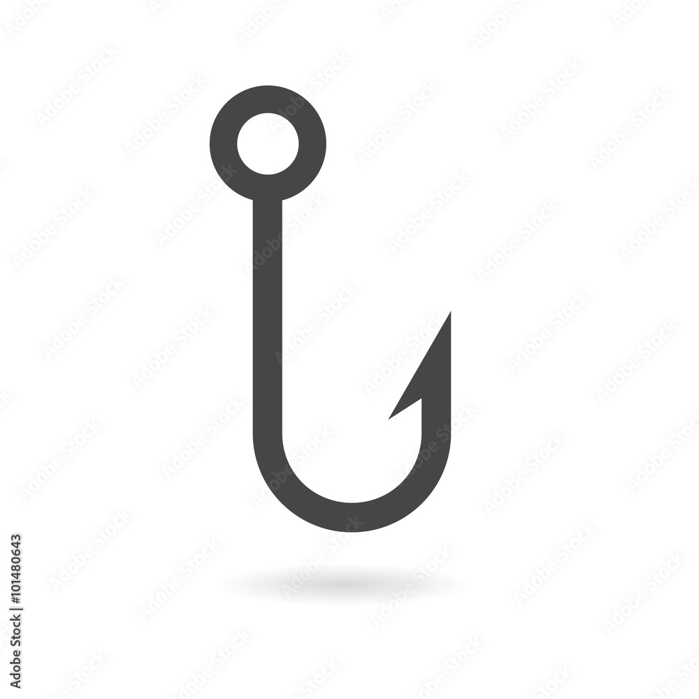 Fish hook icon Fish hook icon