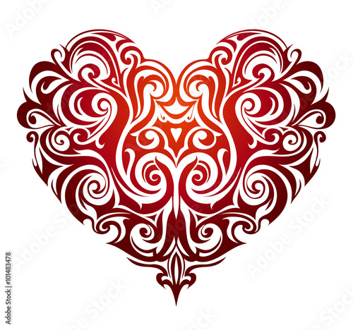 Heart shape ornament