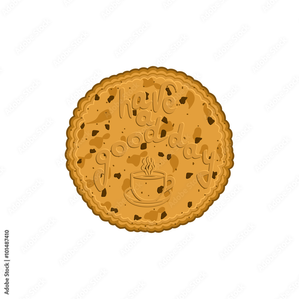 cookies with hand-written label - have a good day cookies with hand-written label - have a good day