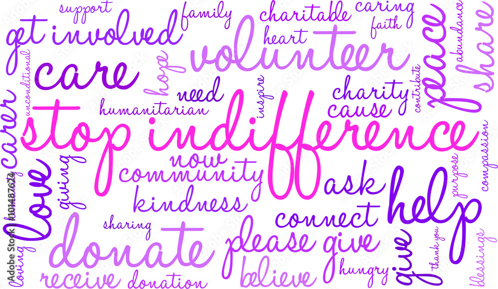 Stop Indifference Word Cloud Stop Indifference Word Cloud