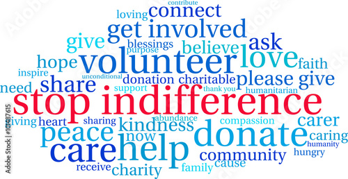 Stop Indifference Word Cloud