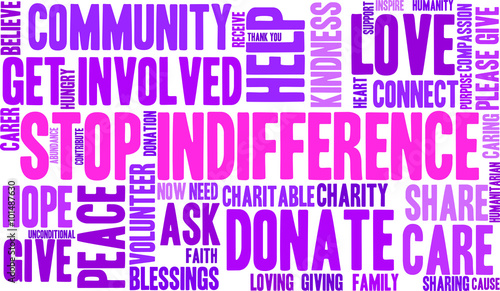 Stop Indifference Word Cloud