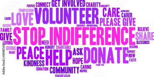 Stop Indifference Word Cloud