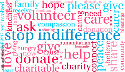 Stop Indifference Word Cloud