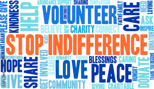 Stop Indifference Word Cloud