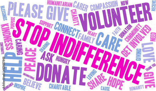 Stop Indifference Word Cloud