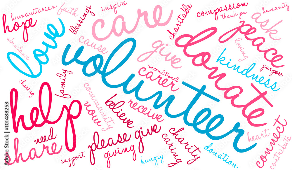Volunteer Word Cloud Volunteer Word Cloud