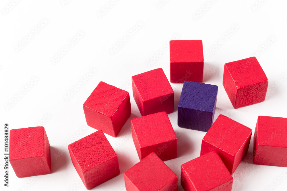 Red and blue mini blocks Red and blue mini blocks