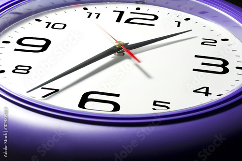 purple wall clocks