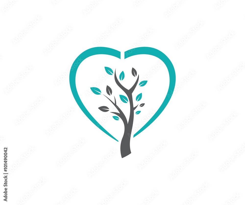 Tree heart logo