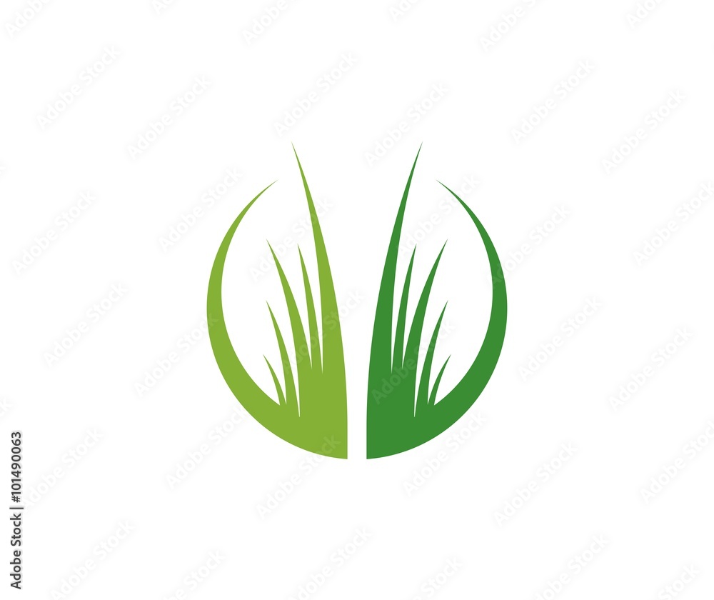 Grass logo - obrazy, fototapety, plakaty 