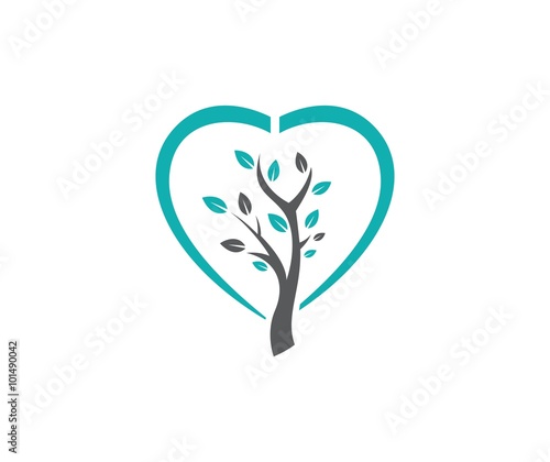 Tree heart logo