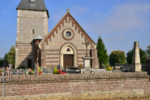 France, picturesque village of Bois Guilbert in Normandie photo