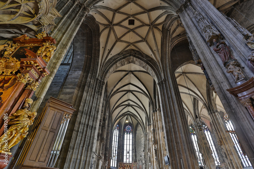 PRAGUE CZECH REPUBLIC-St. Vita Cathedral baroque medieval interior architecture