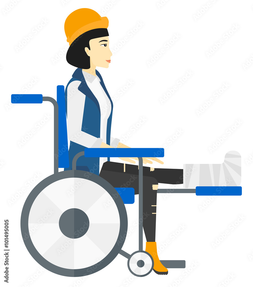 Patient sitting in wheelchair. Patient sitting in wheelchair.