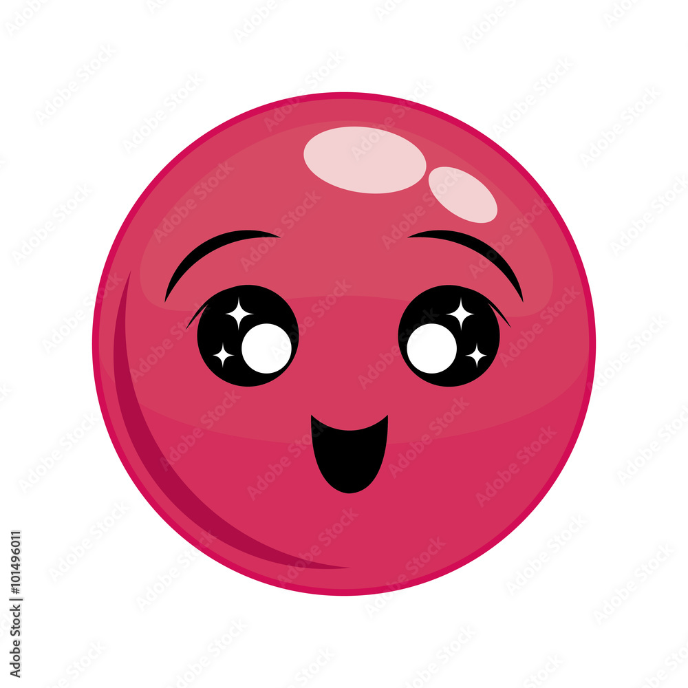 Fototapeta premium Funny cartoon face