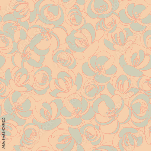 retro style floral pattern