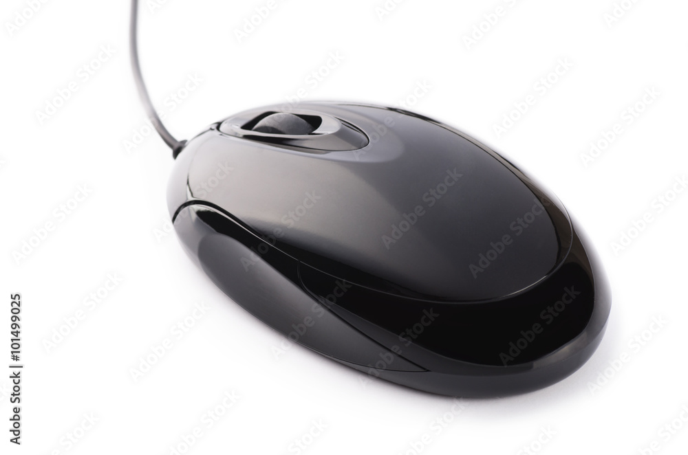 Black computer mouse