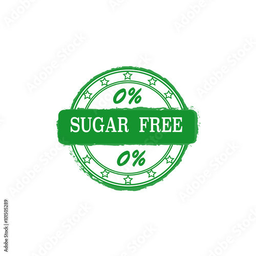 Sugar free vector stamp
