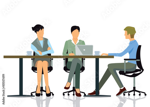 Besprechung im Büro