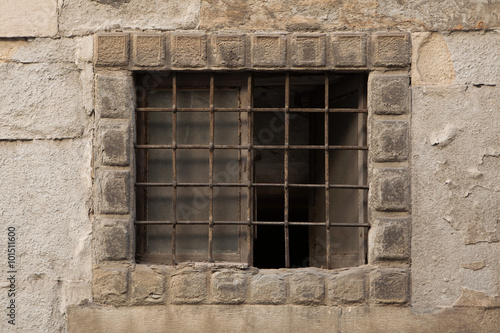 Renaissance barred window in Bergamo  Italy
