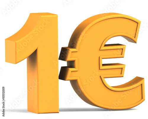 Illustrazione Stock 1 Euro