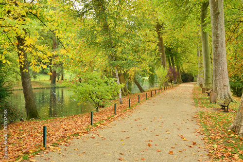 France, the picturesque Messonier park of Poissy photo