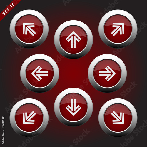 icons with arrows - eight directions