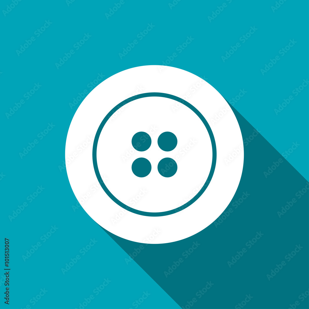 sewing button vector icon