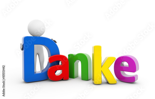 3D Männchen DANKE