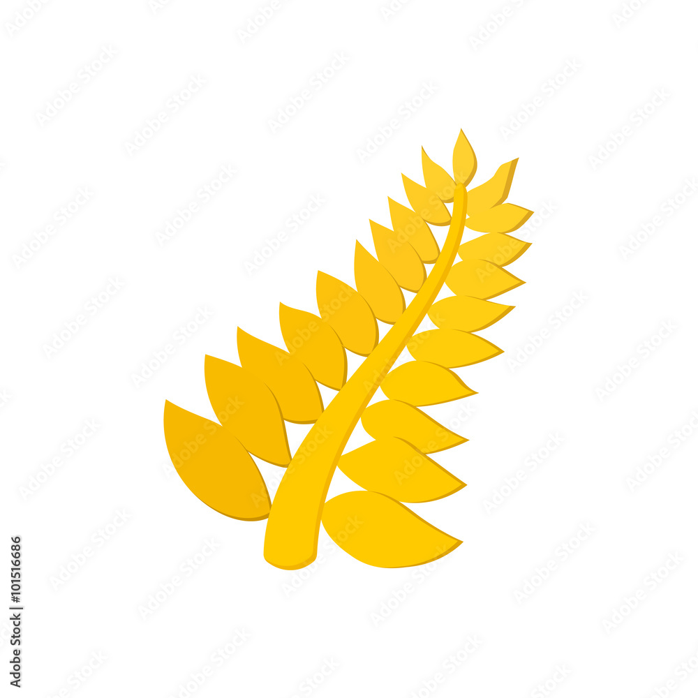 Fotografie Golden palm cartoon icon