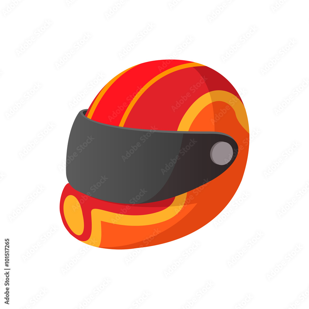 Fotografie Racing helmet cartoon icon