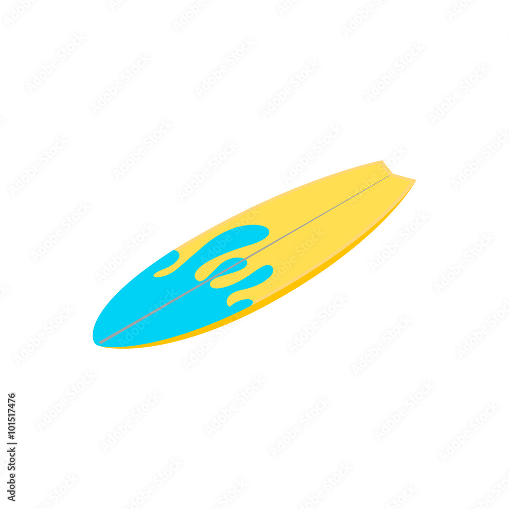 Surfing board isometric 3d icon Surfing board isometric 3d icon