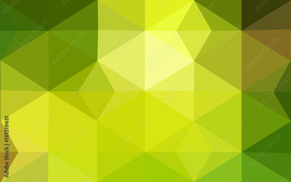 Obraz premium Multicolor green, yellow, orange polygonal design pattern, which consist of triangles and gradient in origami style.