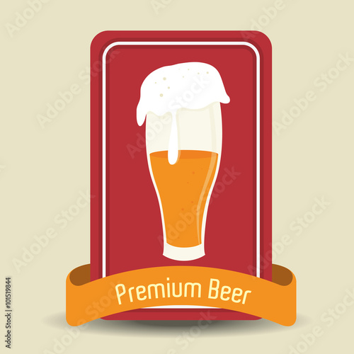 Premium beer graphic