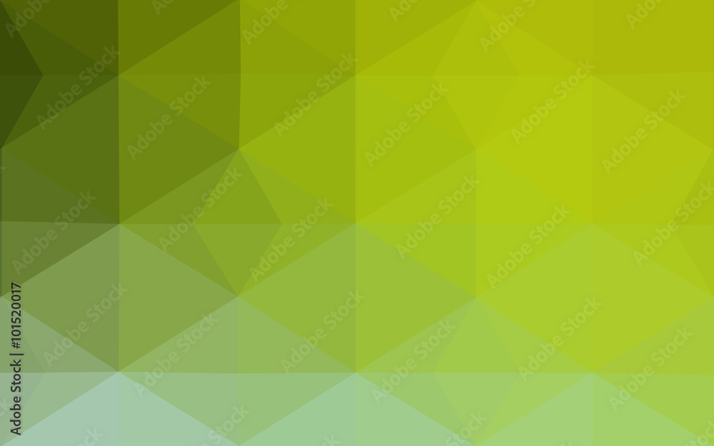 Fototapeta premium Multicolor green, yellow, orange polygonal design pattern, which consist of triangles and gradient in origami style.