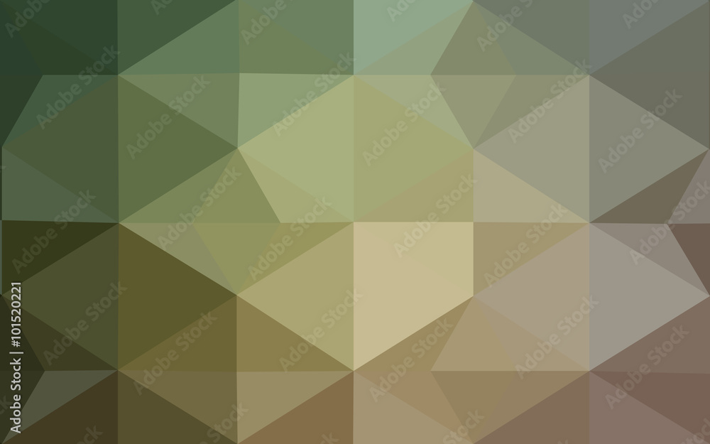 Obraz premium Multicolor green, yellow, orange polygonal design pattern, which consist of triangles and gradient in origami style.