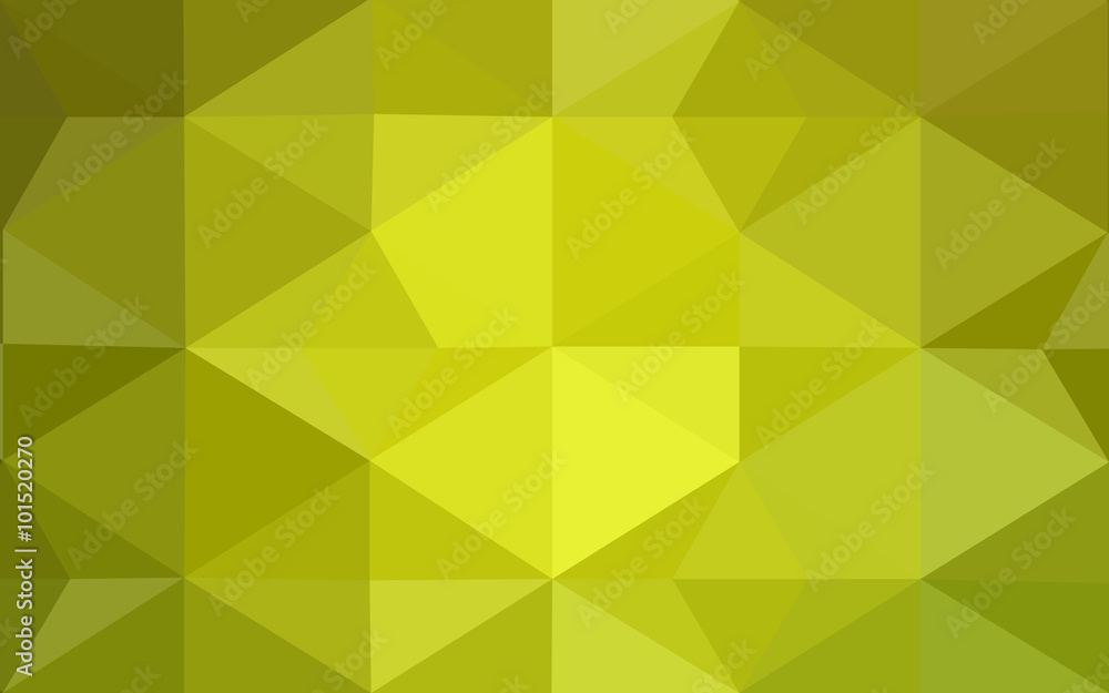Fototapeta premium Multicolor green, yellow, orange polygonal design pattern, which consist of triangles and gradient in origami style.