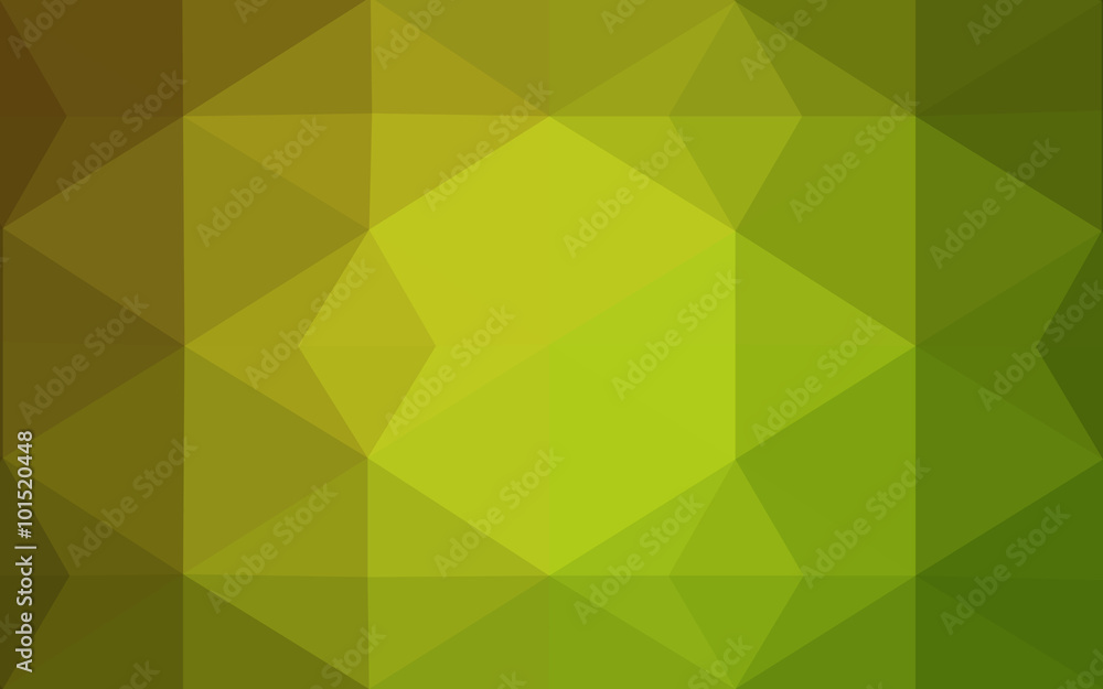 Obraz premium Multicolor green, yellow, orange polygonal design pattern, which consist of triangles and gradient in origami style.