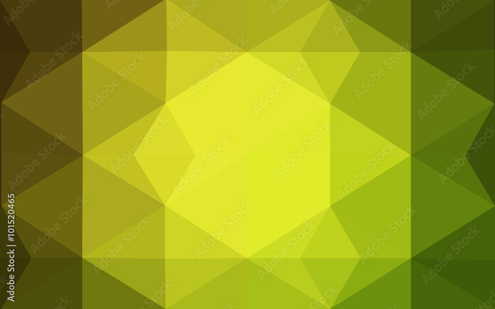 Obraz premium Multicolor green, yellow, orange polygonal design pattern, which consist of triangles and gradient in origami style.