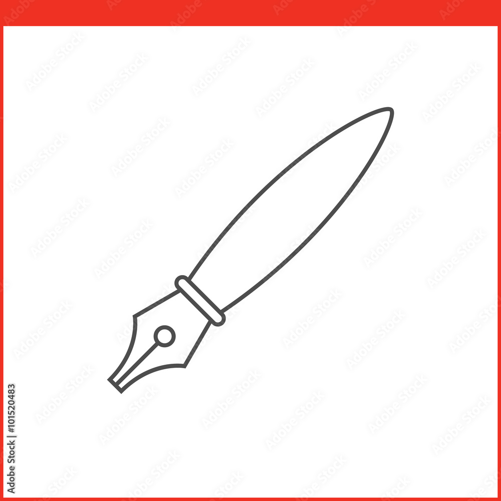 Obraz premium Vector graphics designer tool icon
