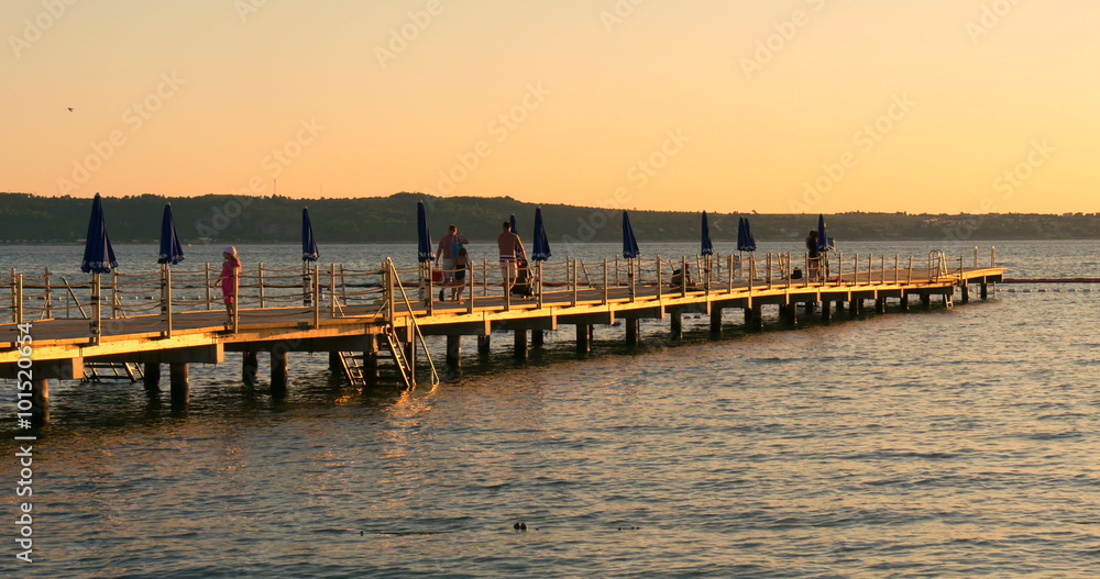 Sunset at Portorose or Sunset at Portorose or