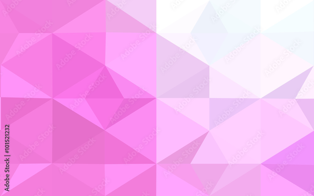 Obraz premium Pink polygonal design pattern, which consist of triangles and gradient in origami style.