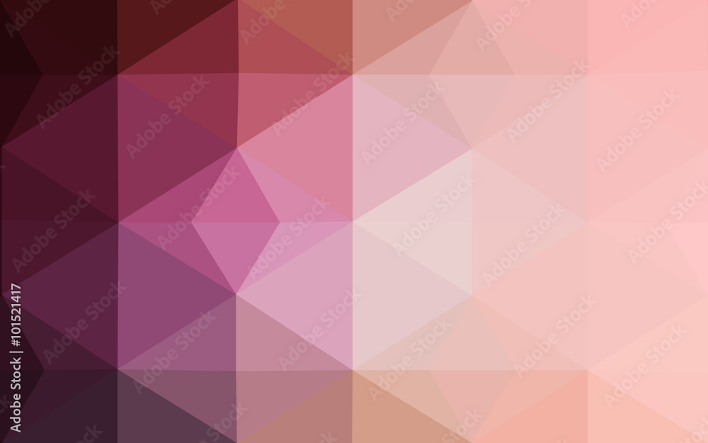 Obraz premium Pink polygonal design pattern, which consist of triangles and gradient in origami style.