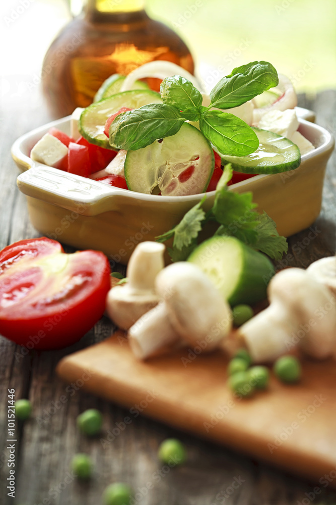 salad of fresh vegetables salad of fresh vegetables