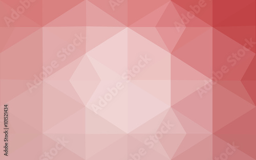 Pink polygonal design pattern  which consist of triangles and gradient in origami style.