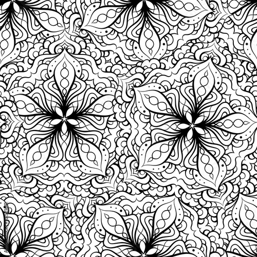 Ethnic decorative ornamental seamless pattern