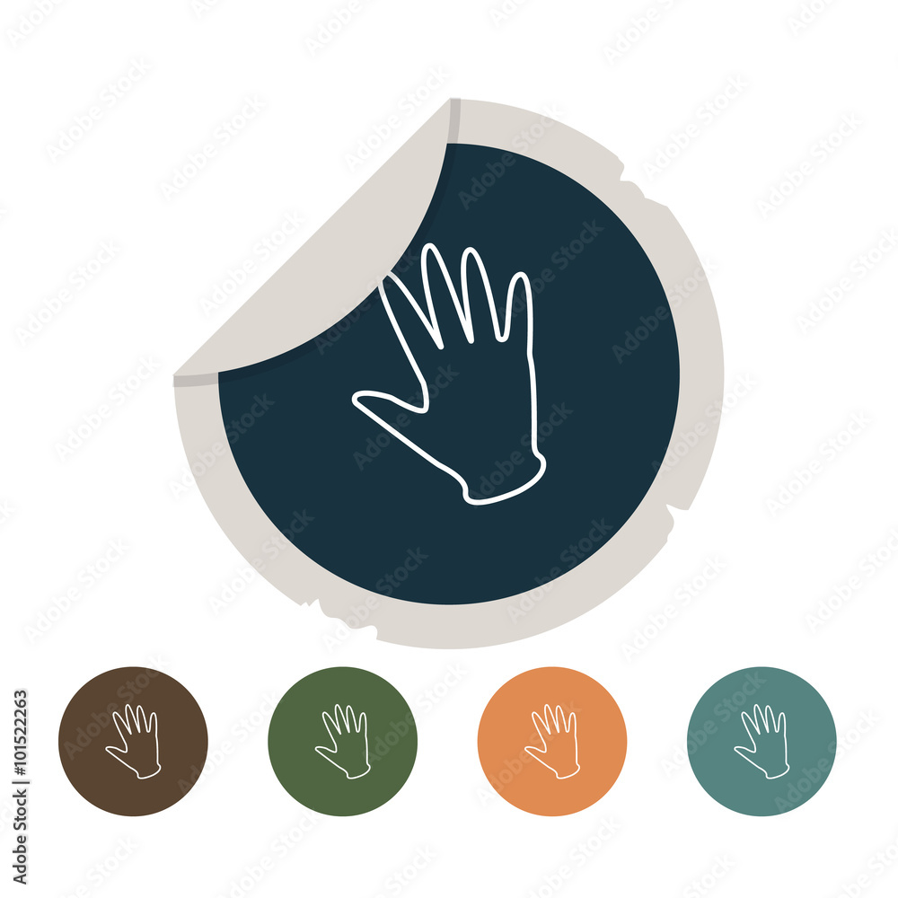 rubber glove icon rubber glove icon